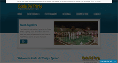 Desktop Screenshot of costadelparty.com